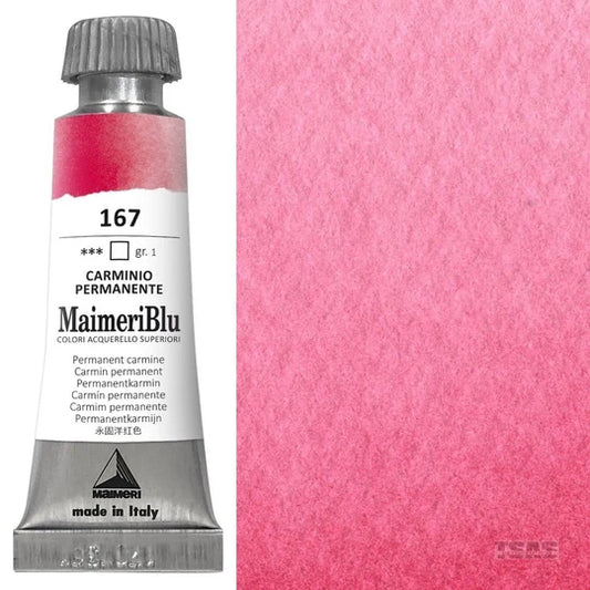 Maimeri Blu Watercolour 12ml Series 1 Permanent Carmine 167