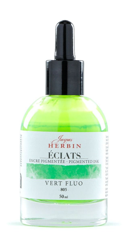 Eclats Watercolour Ink 50ml Vert Fluo / Fluoro Green (discontinued & online only)
