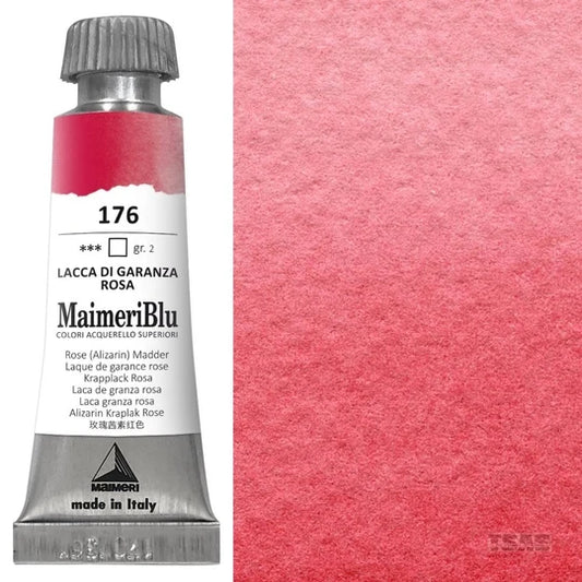 Maimeri Blu Watercolour 12ml Series 2 Rose (Alizarin) Madder 176