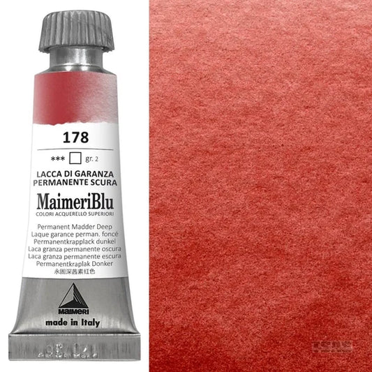 Maimeri Blu Watercolour 12ml Series 2 Permanent Madder Deep 178