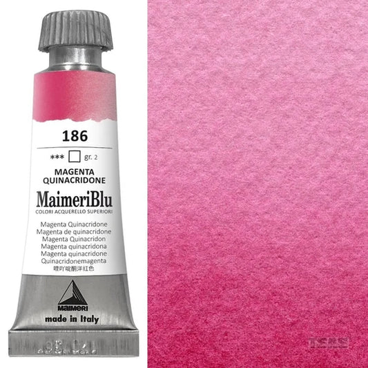 Maimeri Blu Watercolour 12ml Series 2 Magenta Quinacridone 186