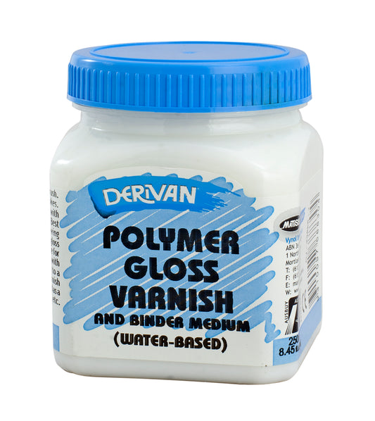 Derivan Polymer Gloss Varnish (Water Based) 250ml