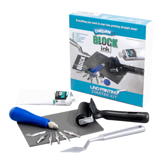 Derivan Block Ink Lino Printing Starter Set