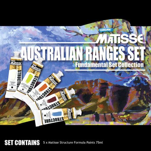 Matisse Structure Australian Ranges Set 5 x 75ml