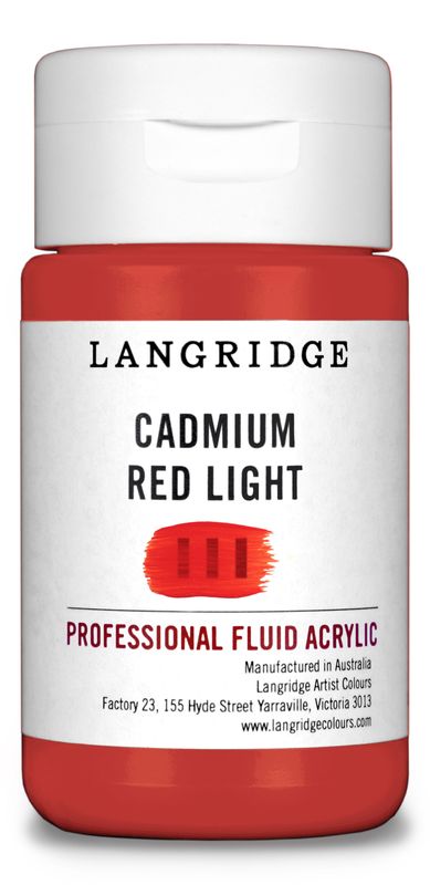 Langridge Fluid Acrylic 125ml Series 5 Cadmium Red Light