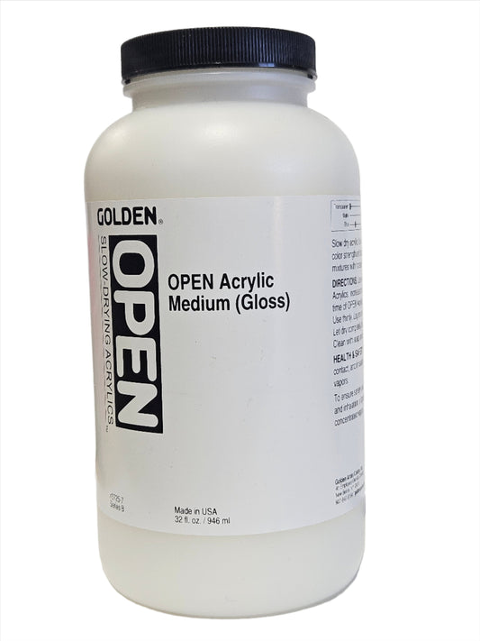 Golden OPEN Acrylic Medium (Gloss) 946ml