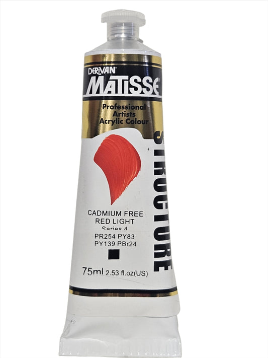 Matisse Structure 75ml Series 4 Cadmium Free Red Light