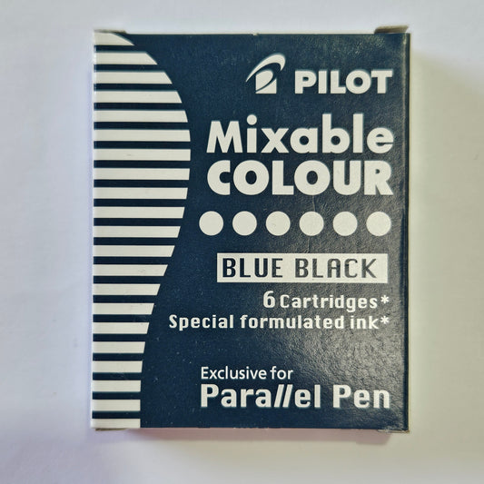 Pilot Parallel Pen Cartridge Pkt 6 Blue Black SALE