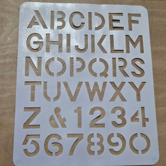 Alphabet Stencil CLEARANCE SALE- Small