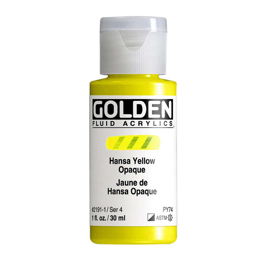 Golden Fluid Acrylic 30ml Hansa Yellow Opaque