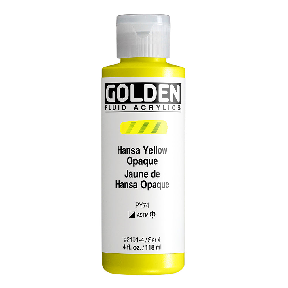 Golden Fluid Acrylic 118ml Hansa Yellow Opaque