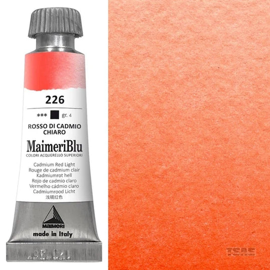 Maimeri Blu Watercolour 12ml Series 4 Cadmium Red Light 226