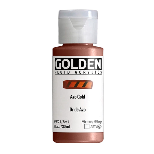 Golden Fluid Acrylic 30ml Azo Gold