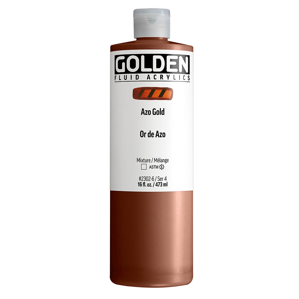 Golden Fluid Acrylic 473ml Azo Gold