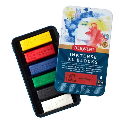 Derwent Inktense XL Blocks Tin 6