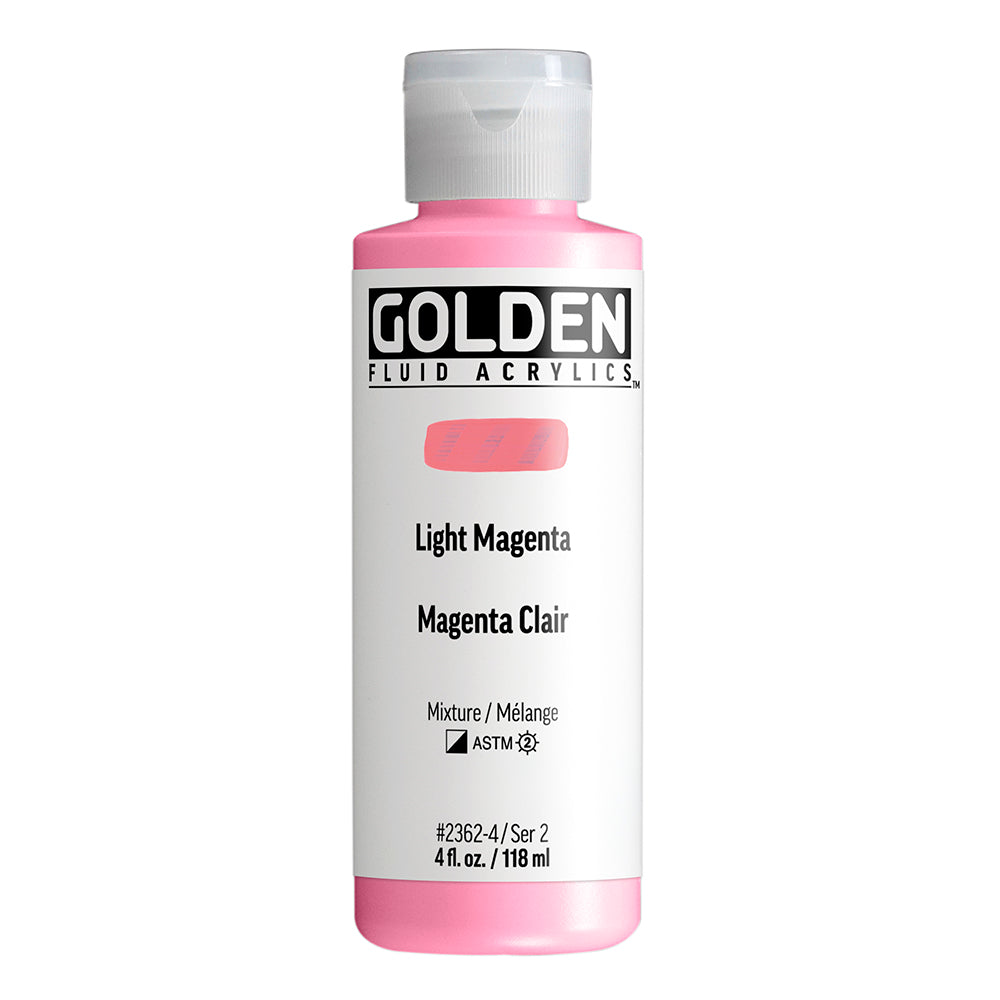 Golden Fluid Acrylic 118ml Light Magenta