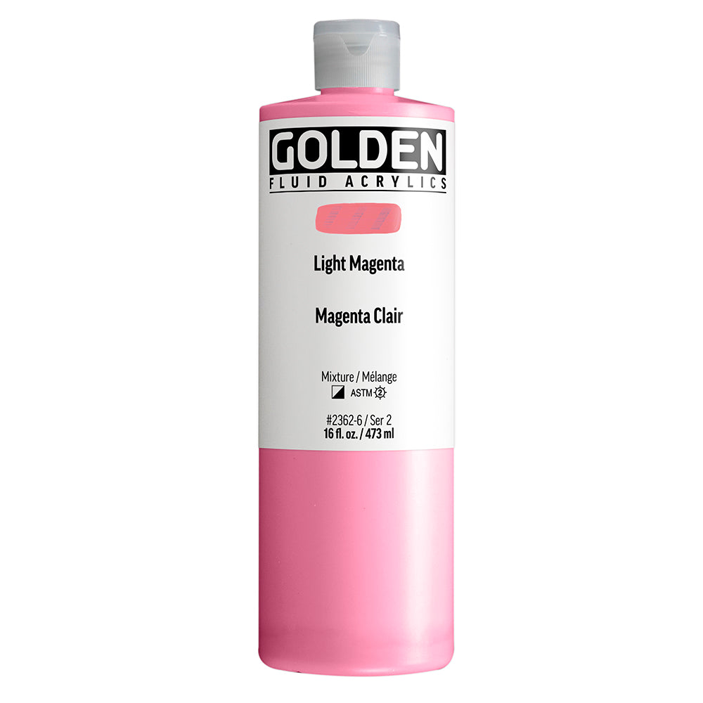 Golden Fluid Acrylic 473ml Light Magenta