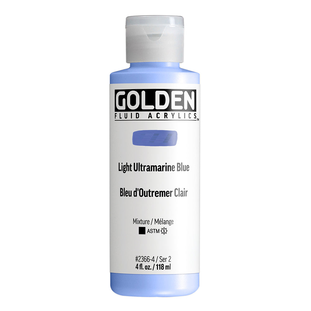 Golden Fluid Acrylic 118ml Light Ultramarine Blue