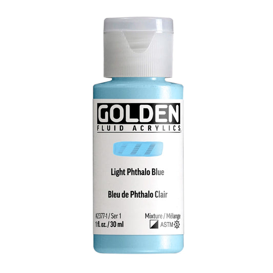 Golden Fluid Acrylic 30ml Light Phthalo Blue