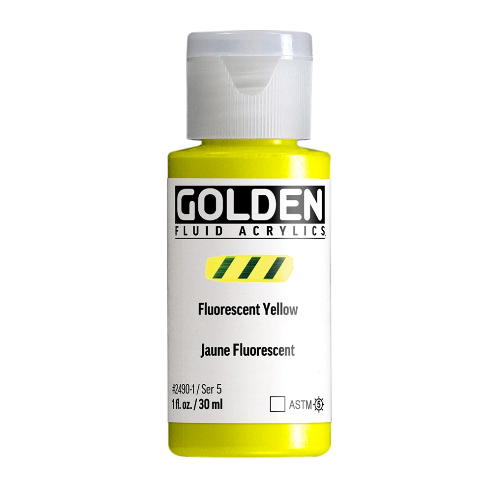 Golden Fluid Acrylic 30ml Fluorescent Yellow