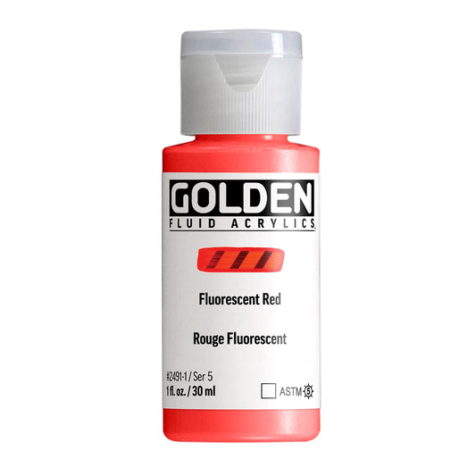 Golden Fluid Acrylic 30ml Fluorescent Red