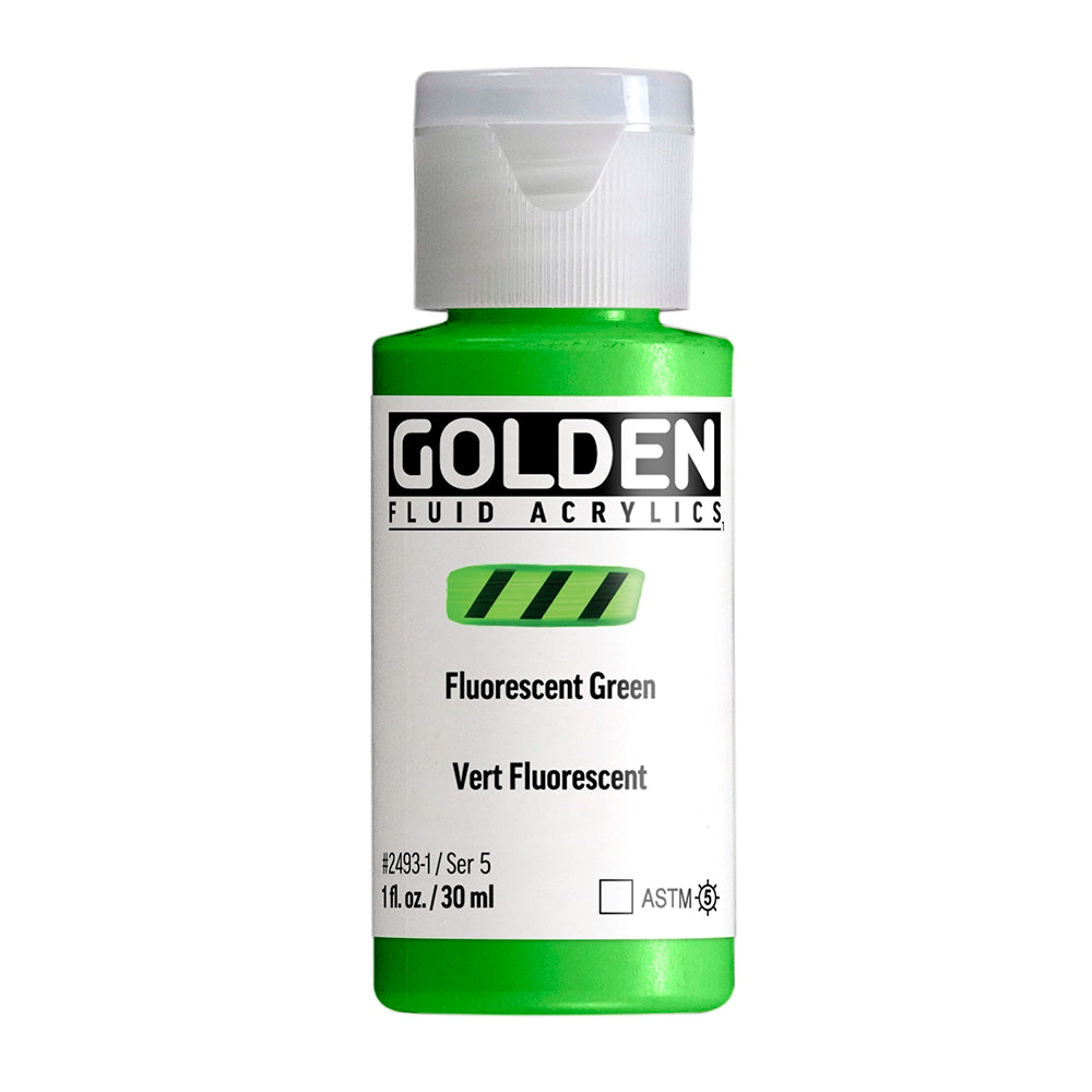 Golden Fluid Acrylic 30ml Fluorescent Green