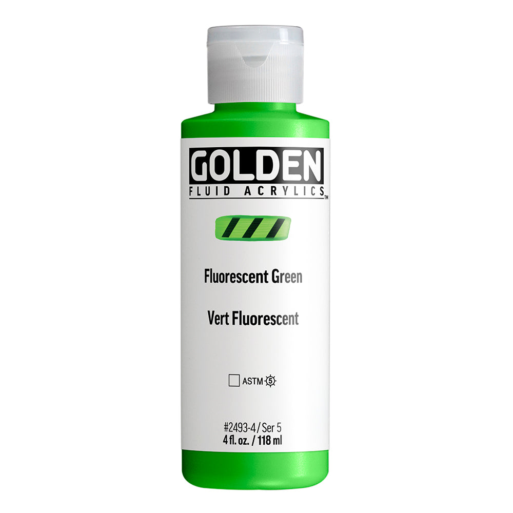 Golden Fluid Acrylic 118ml Fluorescent Green