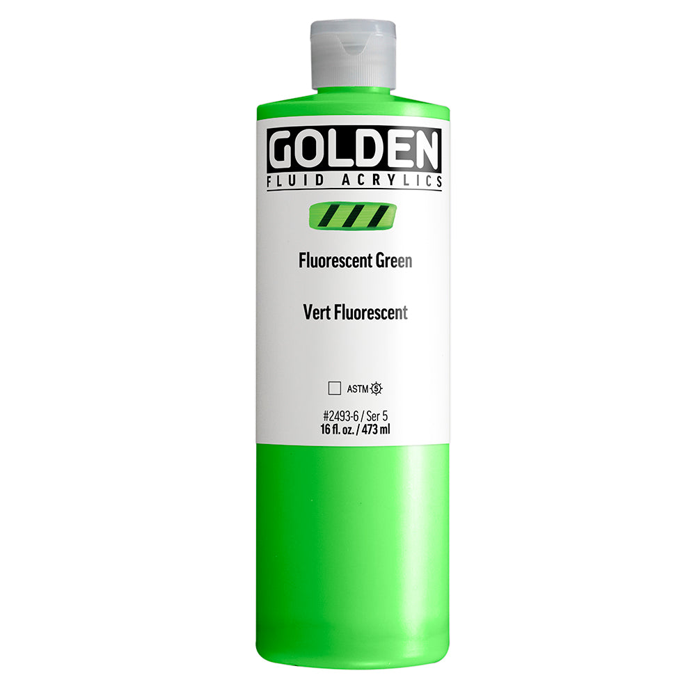 Golden Fluid Acrylic 473ml Fluorescent Green