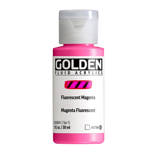 Golden Fluid Acrylic 30ml Fluorescent Magenta