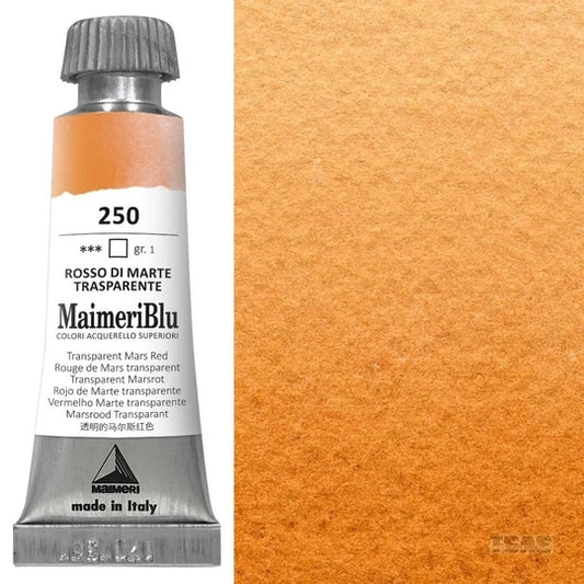 Maimeri Blu Watercolour 12ml Series 1 Transparent Mars Red 250