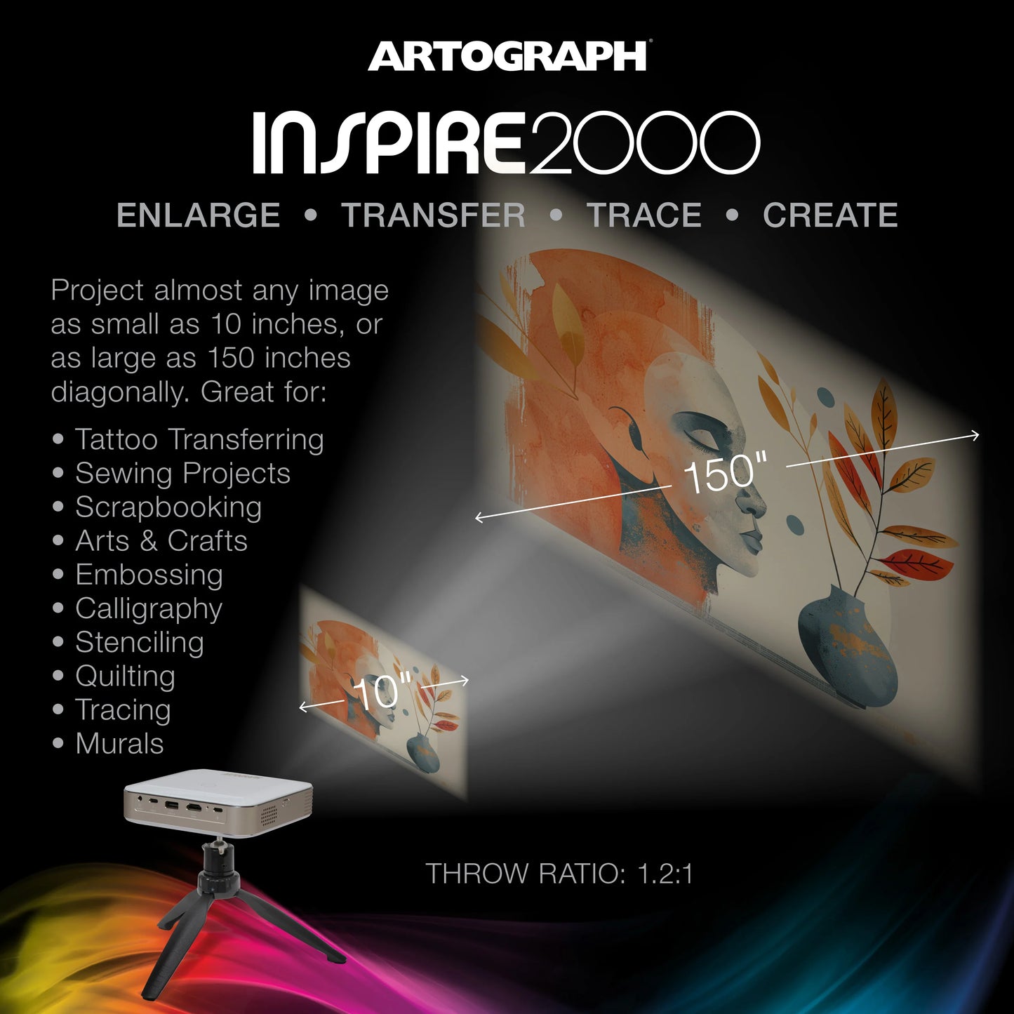 Inspire 2000 Art Projector