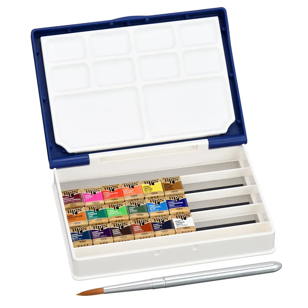 Holbein Watercolour Pan Set 18 Palm Box  - PN694