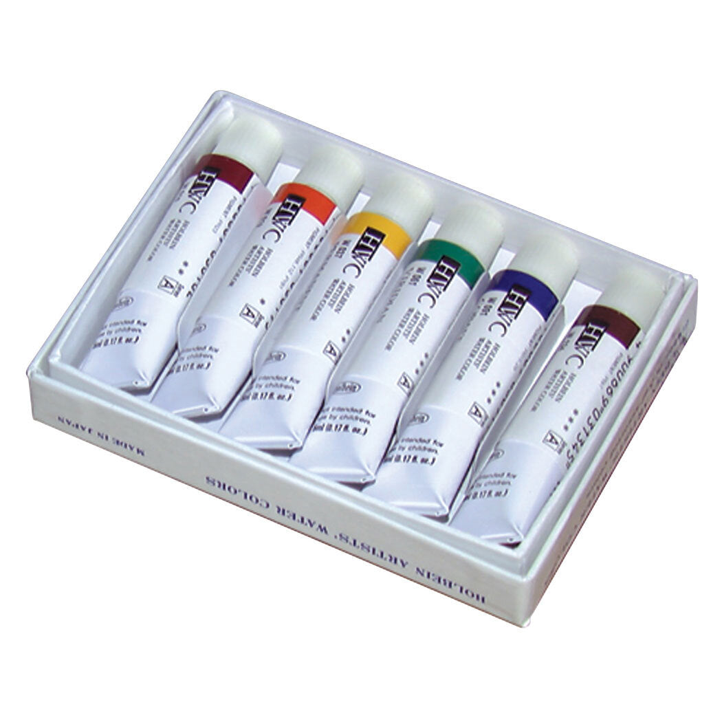 Holbein Artist Watercolour Set 6 x 5ml Sampler Set W491