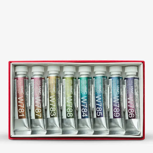Holbein Watercolour Chroma Pearl Set of 8 - 5ml (W798)