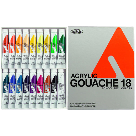 Holbein Acryla Gouache 18x 12ml School Set D982