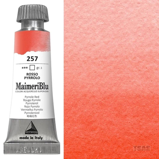 Maimeri Blu Watercolour 12ml Series 3 Pyrrole Red 257