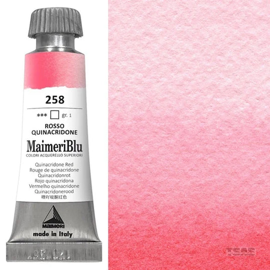 Maimeri Blu Watercolour 12ml Series 1 Quinacridone Red 258
