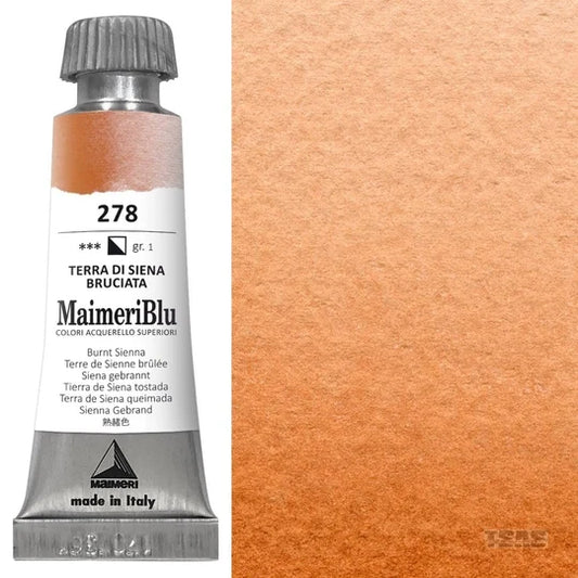 Maimeri Blu Watercolour 12ml Series 1 Burnt Sienna 278