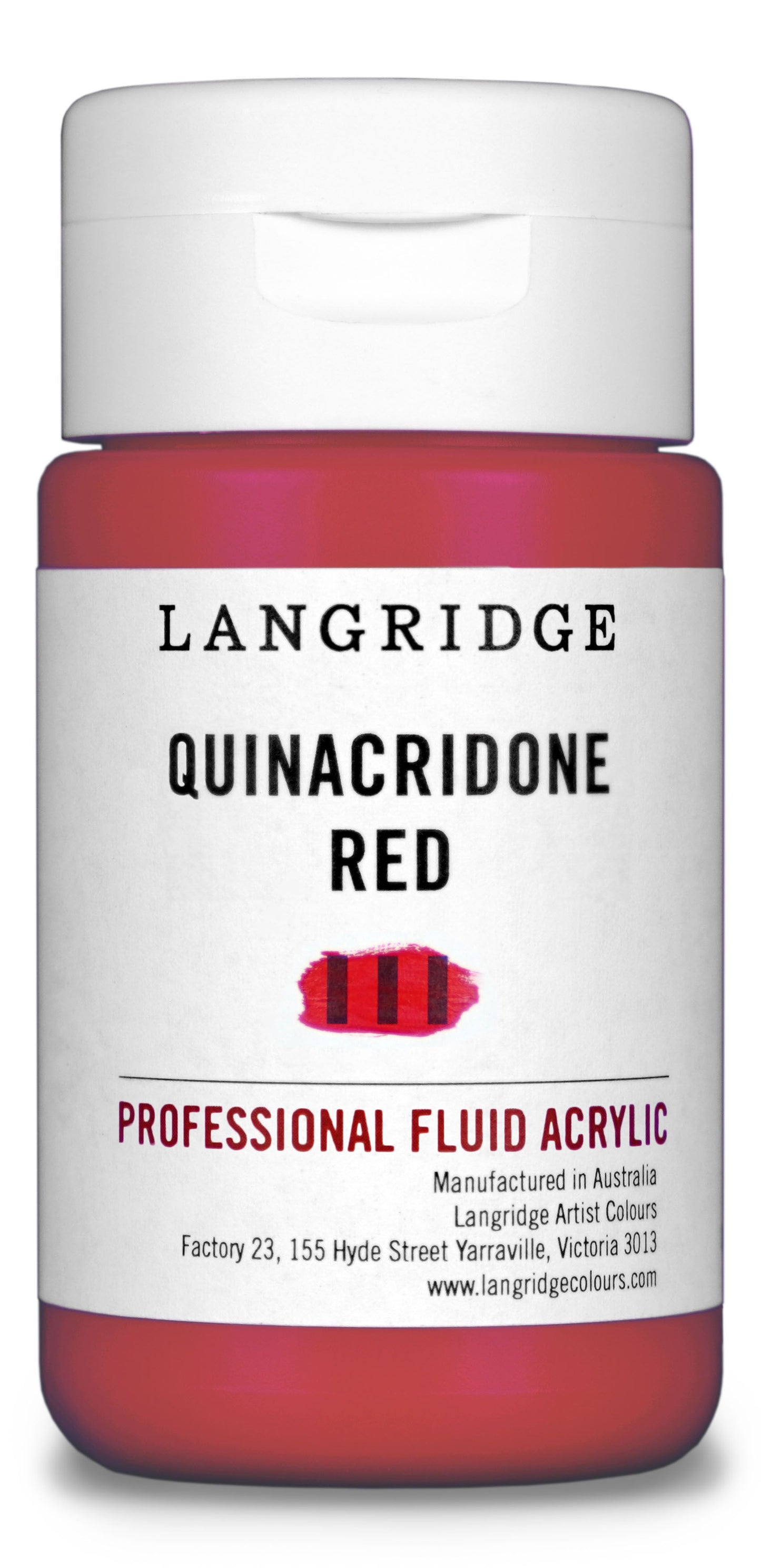 Langridge Fluid Acrylic 125ml Series 4 Quinacridone Red