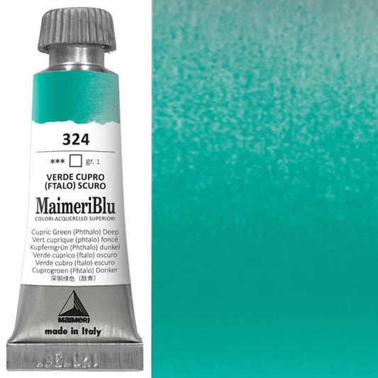 Maimeri Blu Watercolour 12ml Series 1 Cupric Green Deep 324