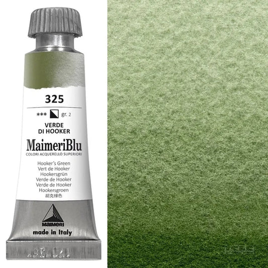 Maimeri Blu Watercolour 12ml Series 2 Hooker's Green 325