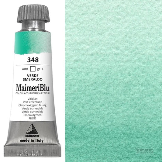 Maimeri Blu Watercolour 12ml Series 3 Viridian 348