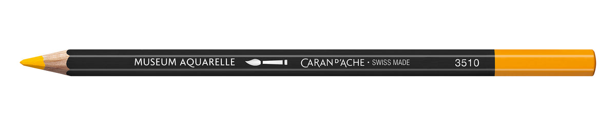 Caran d'Ache Museum Aquarelle Artist Watersoluble Pencil 020 Golden Yellow