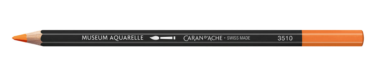 Caran d'Ache Museum Aquarelle Artist Watersoluble Pencil 030 Orange