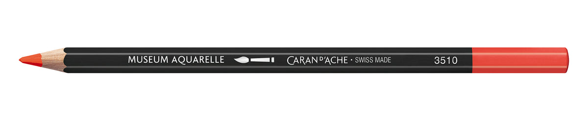 Caran d'Ache Museum Aquarelle Artist Watersoluble Pencil 060 Vermilion