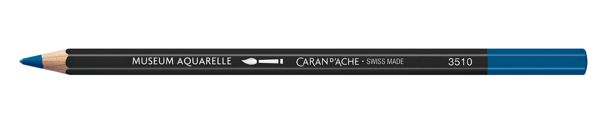 Caran d'Ache Museum Aquarelle Artist Watersoluble Pencil 162 Phthalocyanine Blue