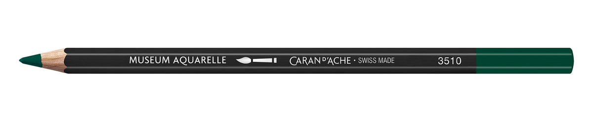 Caran d'Ache Museum Aquarelle Artist Watersoluble Pencil 225 Moss Green