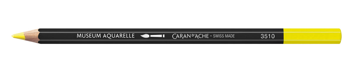 Caran d'Ache Museum Aquarelle Artist Watersoluble Pencil 240 Lemon Yellow