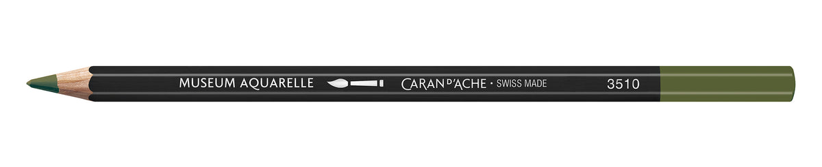 Caran d'Ache Museum Aquarelle Artist Watersoluble Pencil 249 Olive