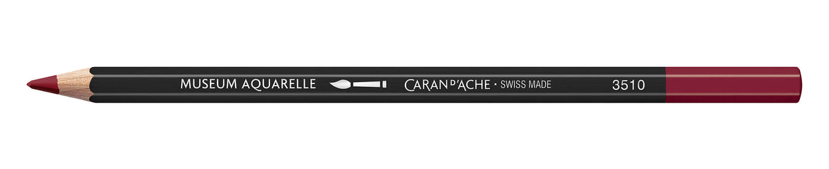 Caran d'Ache Museum Aquarelle Artist Watersoluble Pencil 350 Purplish Red